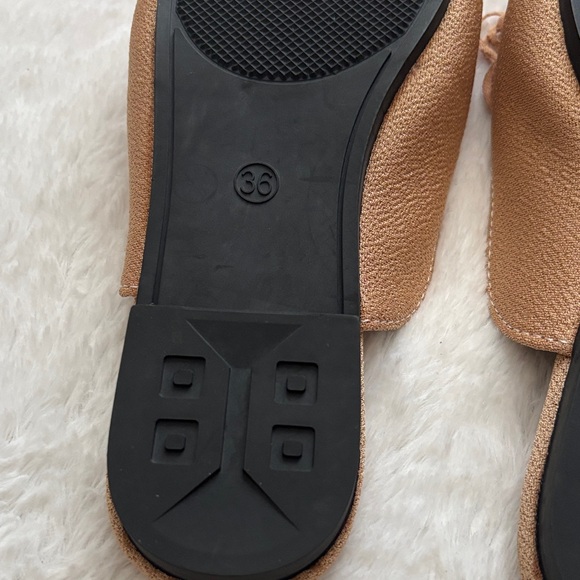 Elegant  But Casual Tan Floral Women's Mules - Picture 5 of 5